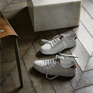 Berluti Palermo Playfield leather white sneakers shoes made in Italy